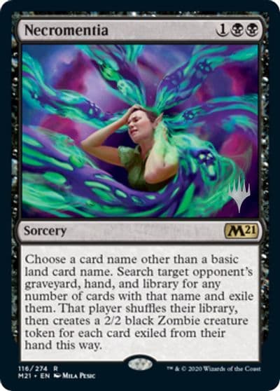 Necromentia Promo Pack: Core Set 2021 Magic card