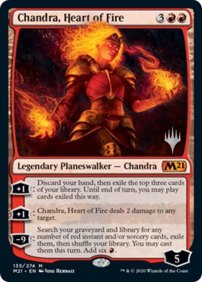 Chandra Heart of Fire Promo Pack: Core Set 2021 Magic card