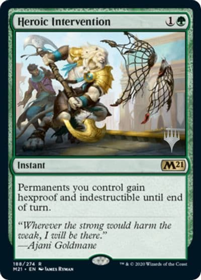Heroic Intervention Promo Pack: Core Set 2021 Magic card