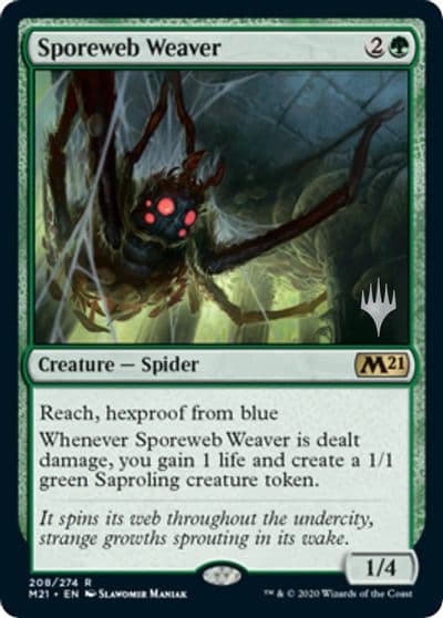 Sporeweb Weaver Promo Pack: Core Set 2021 Magic card