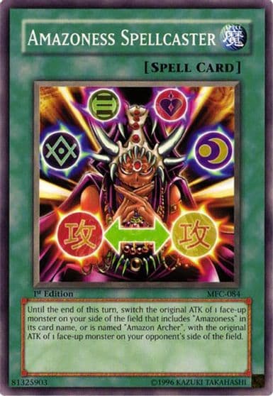 Amazoness Spellcaster Magician's Force Yu-Gi-Oh! card