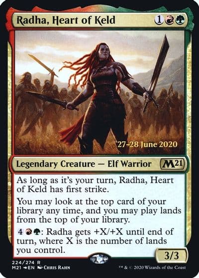 Radha Heart of Keld Prerelease Cards Magic card