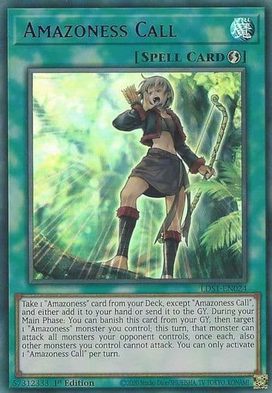 Amazoness Call Purple Legendary Duelists: Season 1 Yu-Gi-Oh! card