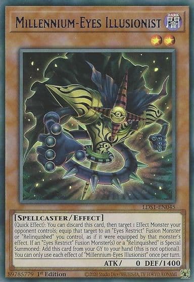 Millennium Eyes Illusionist Blue Legendary Duelists: Season 1 Yu-Gi-Oh! card