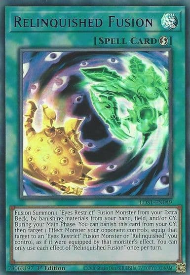 Relinquished Fusion Purple Legendary Duelists: Season 1 Yu-Gi-Oh! card