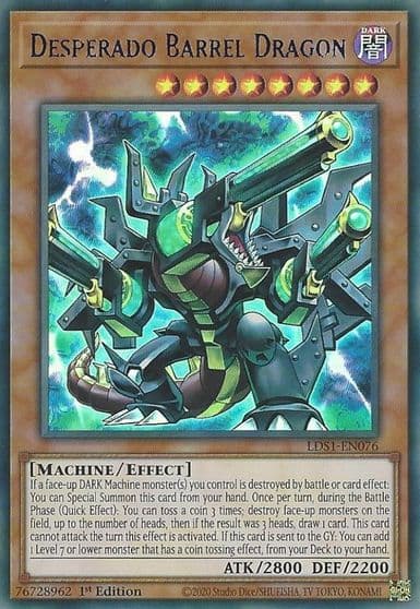 Desperado Barrel Dragon Blue Legendary Duelists: Season 1 Yu-Gi-Oh! card