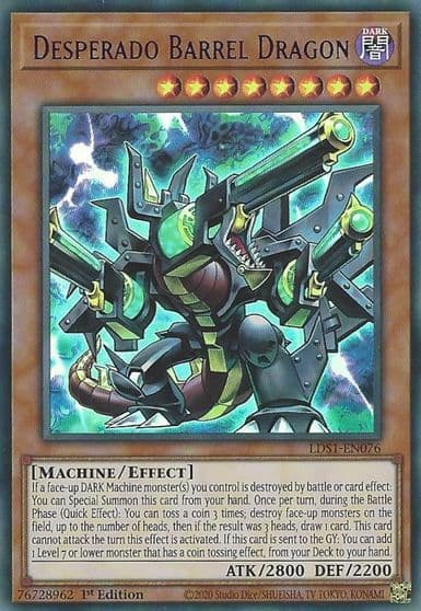 Desperado Barrel Dragon Purple Legendary Duelists: Season 1 Yu-Gi-Oh! card
