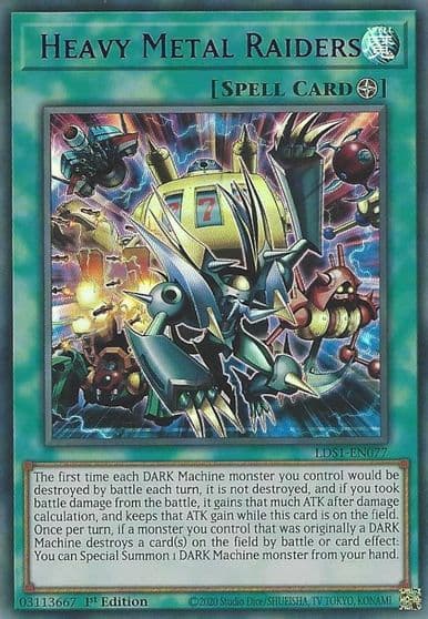 Heavy Metal Raiders Purple Legendary Duelists: Season 1 Yu-Gi-Oh! card