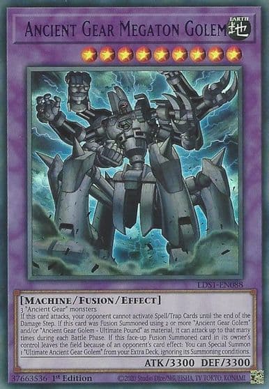Ancient Gear Megaton Golem Purple Legendary Duelists: Season 1 Yu-Gi-Oh! card