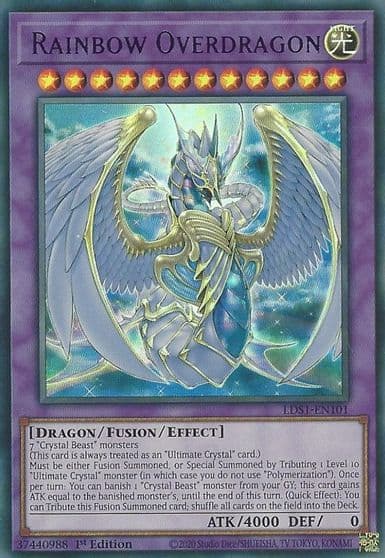 Rainbow Overdragon Purple Legendary Duelists: Season 1 Yu-Gi-Oh! card