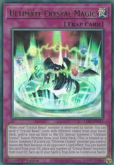 Ultimate Crystal Magic Green Legendary Duelists: Season 1 Yu-Gi-Oh! card