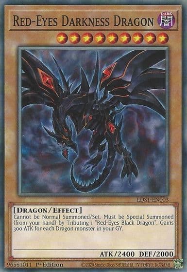 Red Eyes Darkness Dragon Legendary Duelists: Season 1 Yu-Gi-Oh! card
