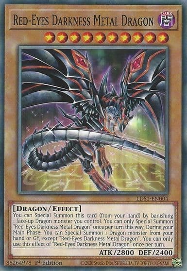 Red Eyes Darkness Metal Dragon Legendary Duelists: Season 1 Yu-Gi-Oh! card