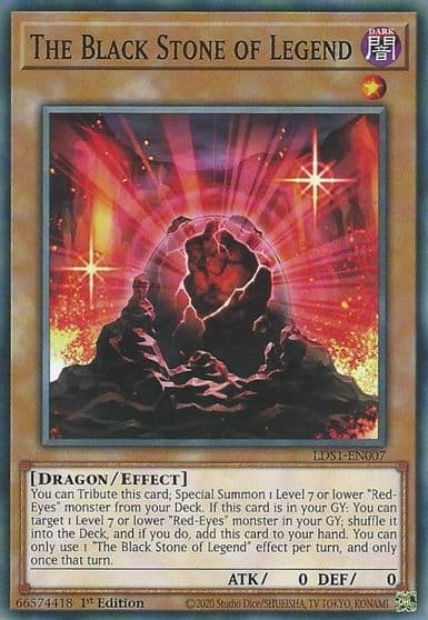 The Black Stone of Legend Legendary Duelists: Season 1 Yu-Gi-Oh! card