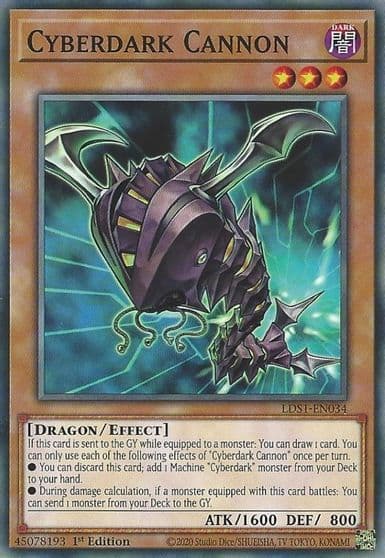 Cyberdark Cannon Legendary Duelists: Season 1 Yu-Gi-Oh! card