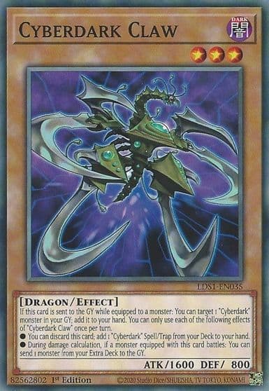 Cyberdark Claw Legendary Duelists: Season 1 Yu-Gi-Oh! card