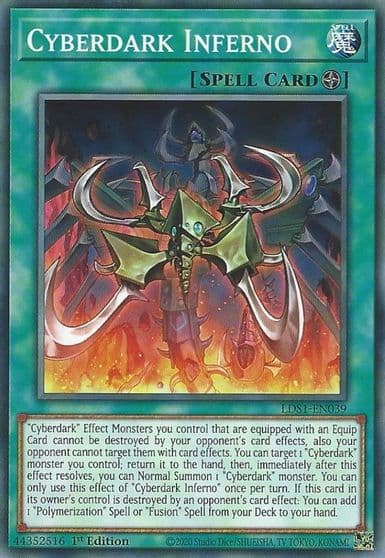 Cyberdark Inferno Legendary Duelists: Season 1 Yu-Gi-Oh! card