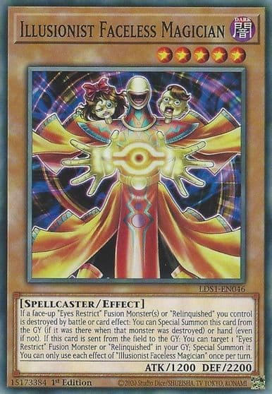 Illusionist Faceless Magician Legendary Duelists: Season 1 Yu-Gi-Oh! card