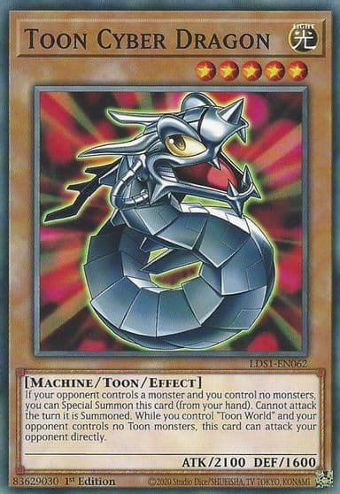 Toon Cyber Dragon Legendary Duelists: Season 1 Yu-Gi-Oh! card