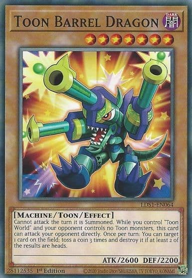 Toon Barrel Dragon Legendary Duelists: Season 1 Yu-Gi-Oh! card