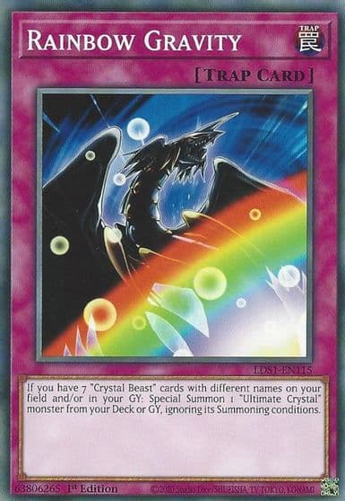 Rainbow Gravity Legendary Duelists: Season 1 Yu-Gi-Oh! card