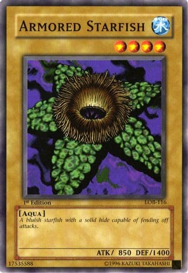 Armored Starfish The Legend of Blue Eyes White Dragon Yu-Gi-Oh! card
