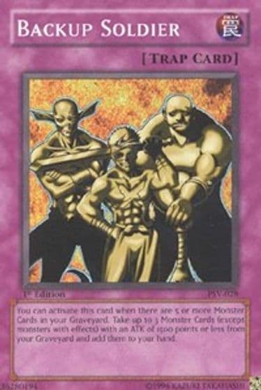 Backup Soldier Pharaoh's Servant Yu-Gi-Oh! card