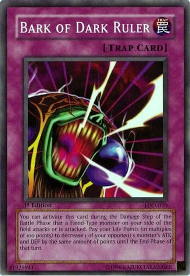 Bark of Dark Ruler Legacy of Darkness Yu-Gi-Oh! card