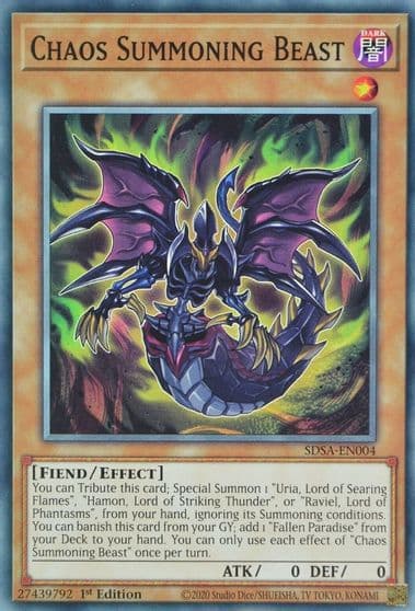 Chaos Summoning Beast Structure Deck: Sacred Beasts Yu-Gi-Oh! card