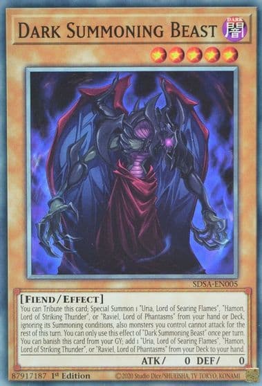 Dark Summoning Beast Structure Deck: Sacred Beasts Yu-Gi-Oh! card