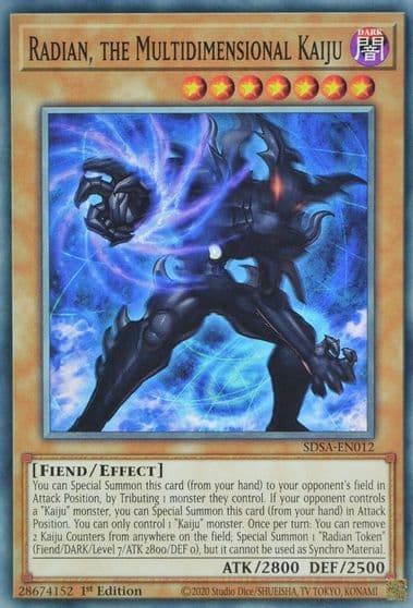 Radian the Multidimensional Kaiju Structure Deck: Sacred Beasts Yu-Gi-Oh! card
