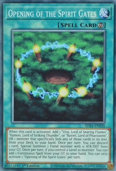 Opening of the Spirit Gates Structure Deck: Sacred Beasts Yu-Gi-Oh! card
