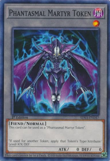 Token Phantasmal Martyr Structure Deck: Sacred Beasts Yu-Gi-Oh! card