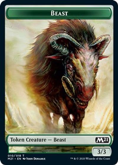 Beast Saproling Double Sided Token Core Set 2021 Magic card