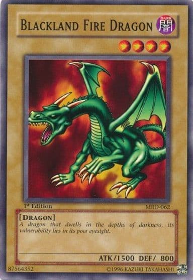 Blackland Fire Dragon Metal Raiders Yu-Gi-Oh! card