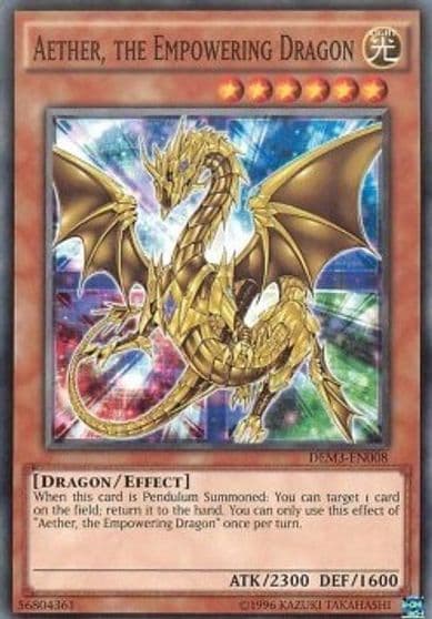 Aether the Empowering Dragon Demo Deck 2016 Yu-Gi-Oh! card