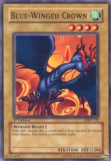 Blue Winged Crown Metal Raiders Yu-Gi-Oh! card