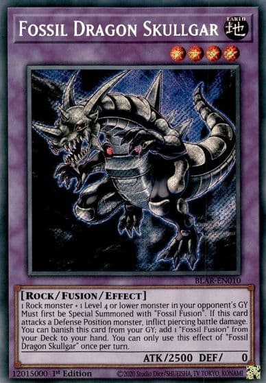 Fossil Dragon Skullgar Battles of Legend: Armageddon Yu-Gi-Oh! card