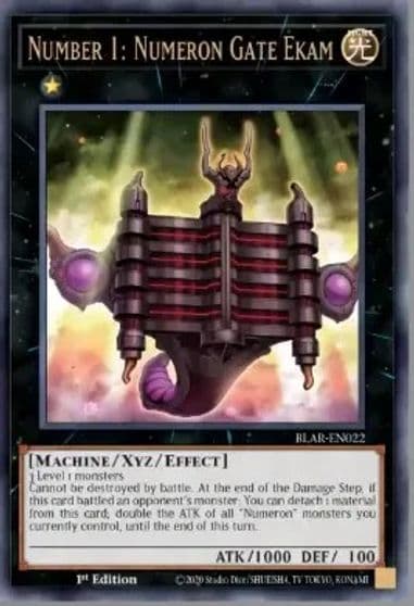Number 1 Numeron Gate Ekam Battles of Legend: Armageddon Yu-Gi-Oh! card