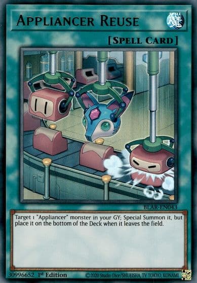 Appliancer Reuse Battles of Legend: Armageddon Yu-Gi-Oh! card