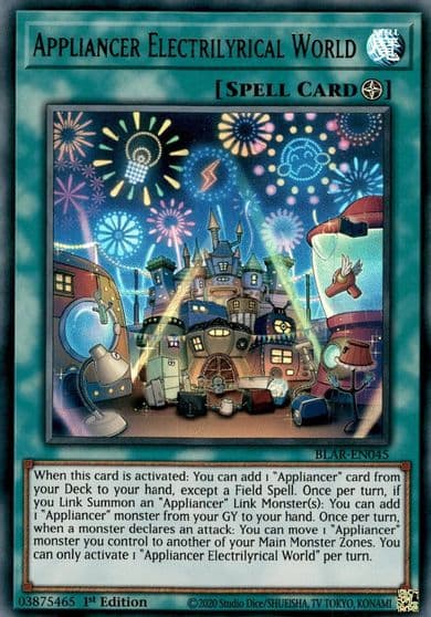 Appliancer Electrilyrical World Battles of Legend: Armageddon Yu-Gi-Oh! card