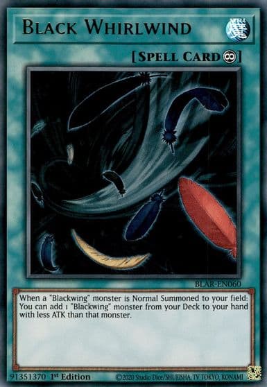 Black Whirlwind Battles of Legend: Armageddon Yu-Gi-Oh! card