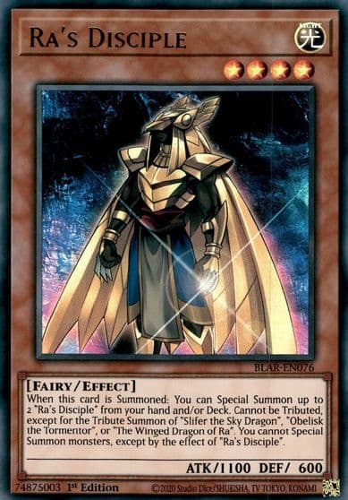 Ras Disciple Battles of Legend: Armageddon Yu-Gi-Oh! card