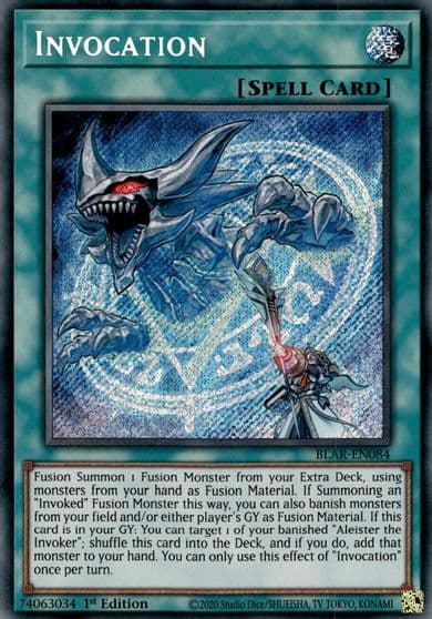 Invocation Battles of Legend: Armageddon Yu-Gi-Oh! card
