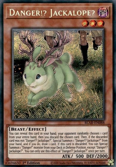 Danger Jackalope Battles of Legend: Armageddon Yu-Gi-Oh! card