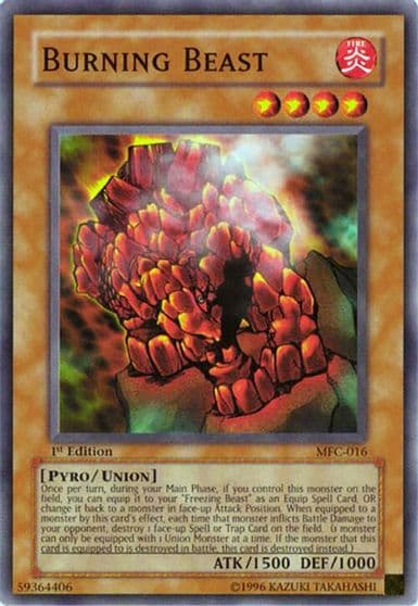 Burning Beast Magician's Force Yu-Gi-Oh! card
