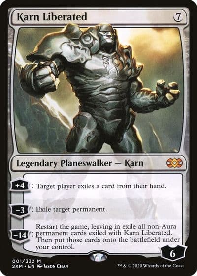 Karn Liberated Double Masters Magic card