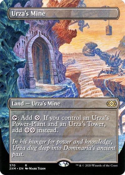 Urzas Mine Borderless Double Masters Magic card
