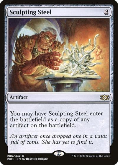Sculpting Steel Double Masters Magic card