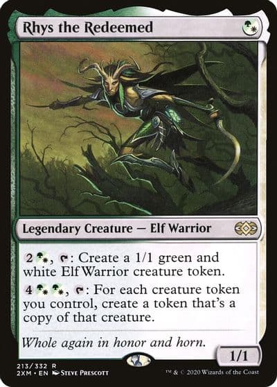 Rhys the Redeemed Double Masters Magic card